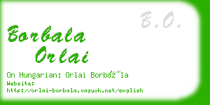 borbala orlai business card